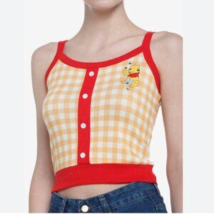 NWT Winnie the Pooh checkered sweater tank vest